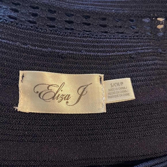 Eliza J..Navy Cap Sleeve or‎ off-the-shoulder minidress - Picture 8 of 10